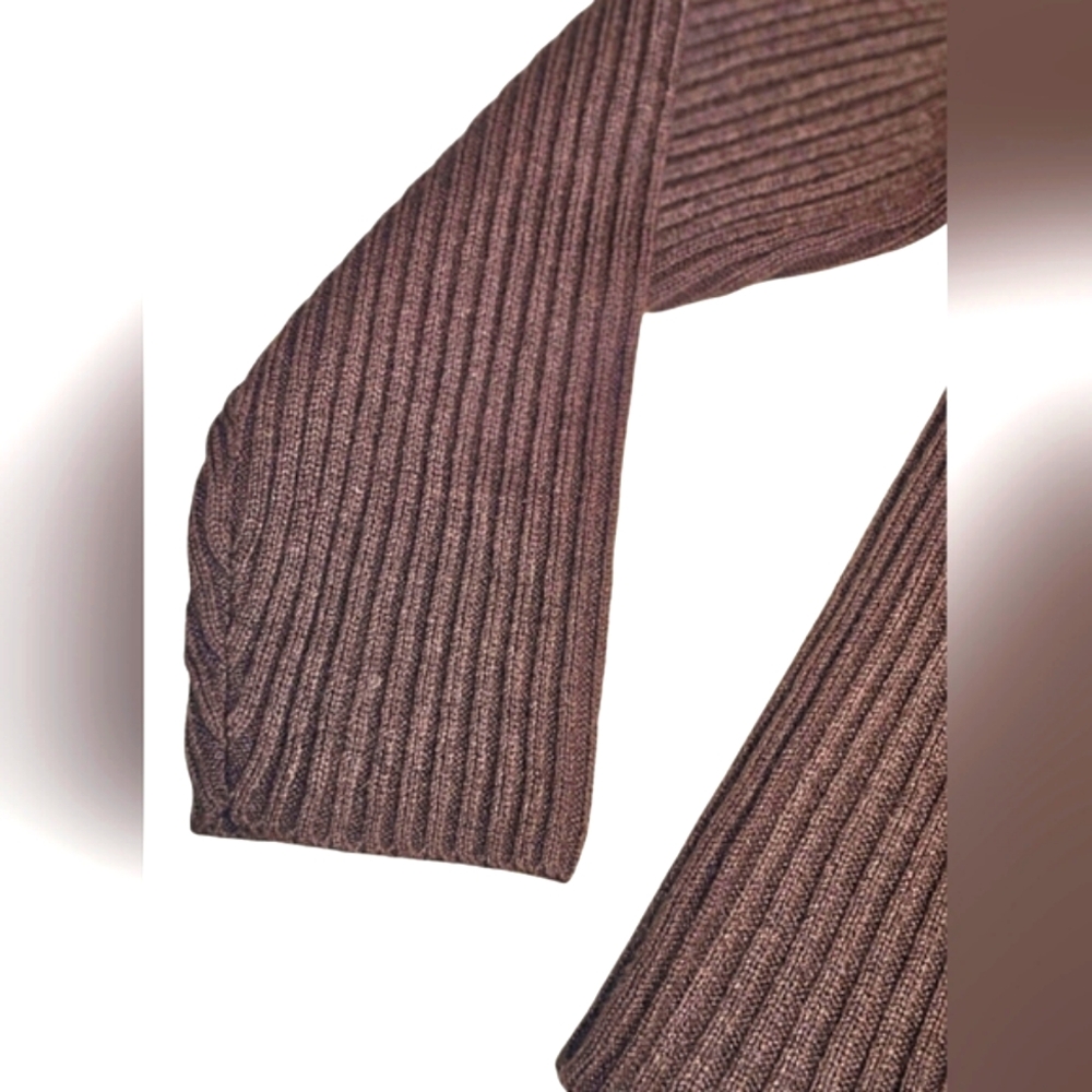 Vintage Designer Studio Western Leather Stitch Colorblock Zip up Jacket Brown - Picture 9 of 15